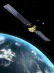 Satellite over earth